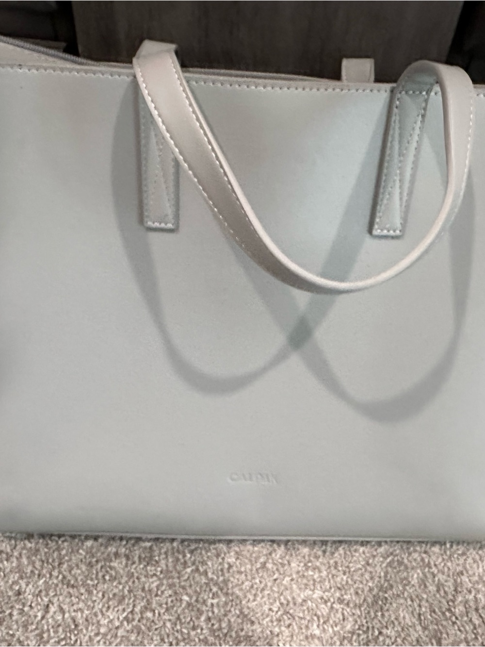 Calpak Gray Travel Tote Bag with Adjustable Strap
